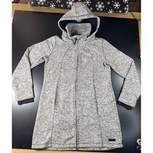 Calvin Klein Performance Womens Long Knit Jacket w Removeable Hood - Size Large